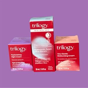 Trilogy Age-Defying Skincare Set
Hyaluronic Acid Ultra Serum Moisturising Creams